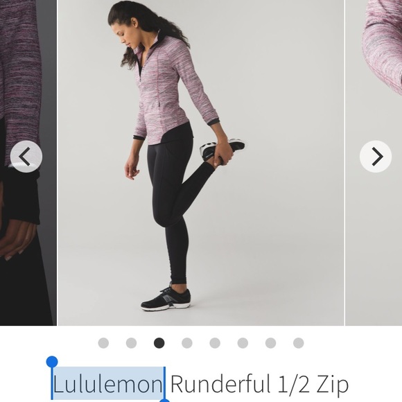 Lululemon Runderful 1/2 Zip - Picture 5 of 9